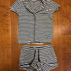 COPY - J. Crew White and Blue Pajama Set Intimates & Sleepwear